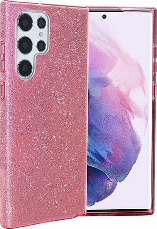 Samsung Galaxy S25 Ultra - Paars - Glitter Back Cover