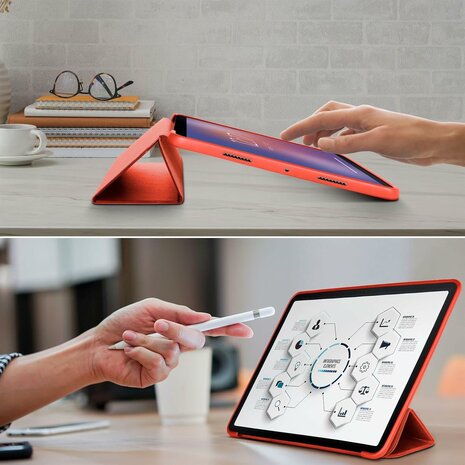 Samsung Tab A9 - Rood - Smart Cover