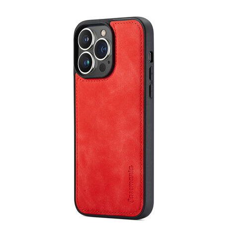 iPhone 15 Pro Crimson Red - 2 in 1 Book Case