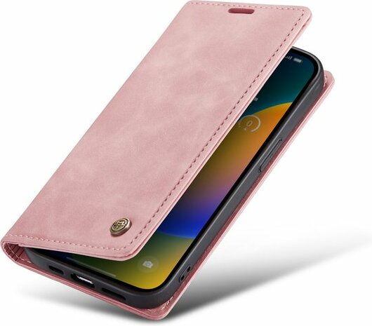 iPhone 14 Pro Max Pale Pink - Book Case