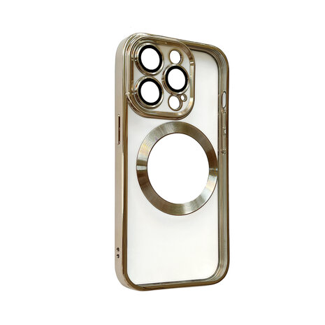 iPhone 15 Pro Goud - TPU Back Cover - Geschikt voor Magsafe