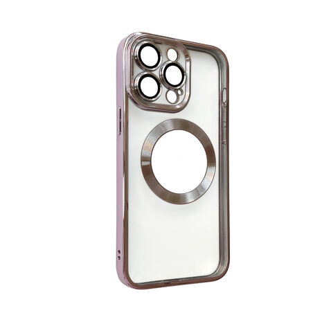 iPhone 15 Pro Max Roze - TPU Back Cover - Geschikt voor Magsafe