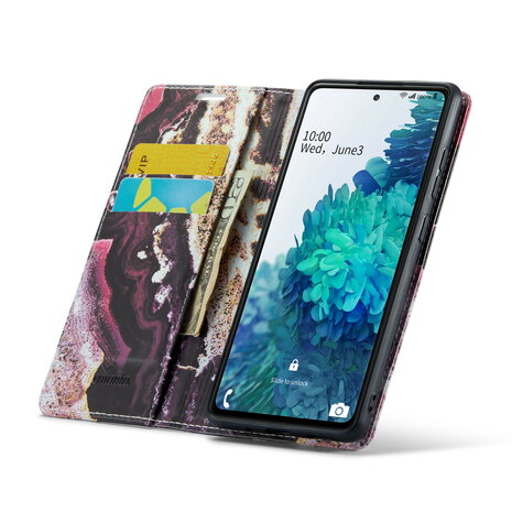 Samsung A53 Magenta Eudialyte - Marmer Book Case