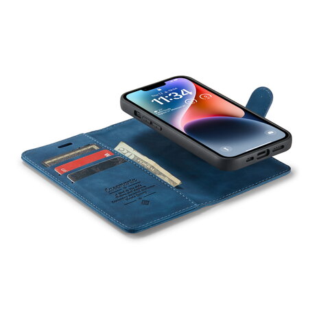 iPhone 16e - 2 in 1 Book Case - Navy Blue