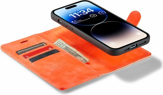 iPhone 14 Pro Max Topaz Orange - 2 in 1 Book Case