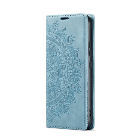 Samsung S24 Plus Aqua Blue - Mandala Book Case