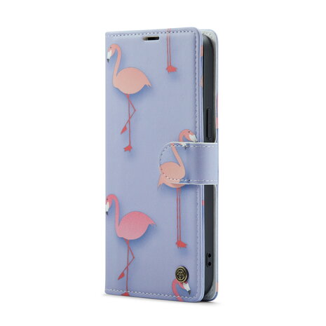 iPhone 14 Pro Max met Flamingo Print - Book Case