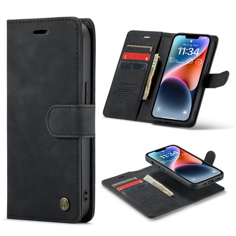 iPhone XR Charcoal Gray - 2 in 1 Book Case