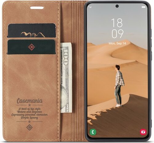 Oppo Find X5 Lite Sienna Brown - Book Case