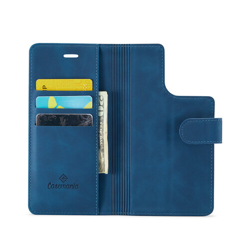 iPhone 15 Pro Max Navy Blue- 2 in 1 MagSafe Book Case