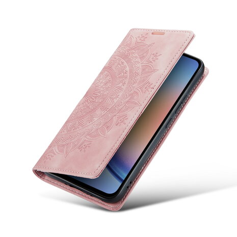 Samsung S24 Plus Pale Pink - Mandala Book Case