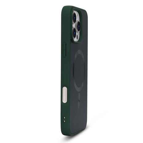 iPhone 15 Pro Max - Groen - Carbon MagSafe Back Cover