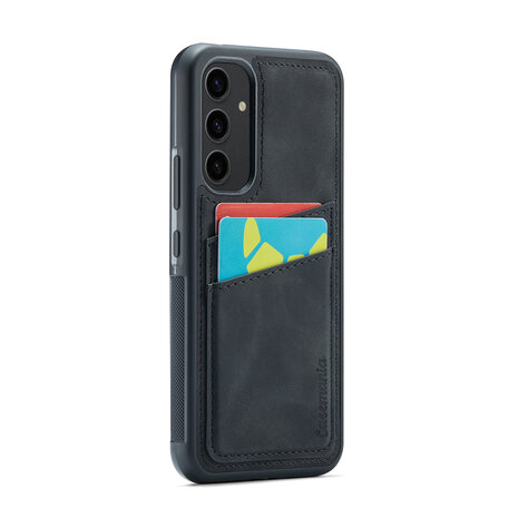 Samsung A15 - Back Cover met Kaarthouder - Charcoal Gray