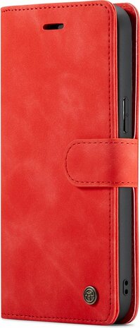 iPhone 14 Pro Max Crimson Red - 2 in 1 Book Case