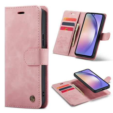 Samsung A56 - Pale Pink - 2 in 1 Book Case