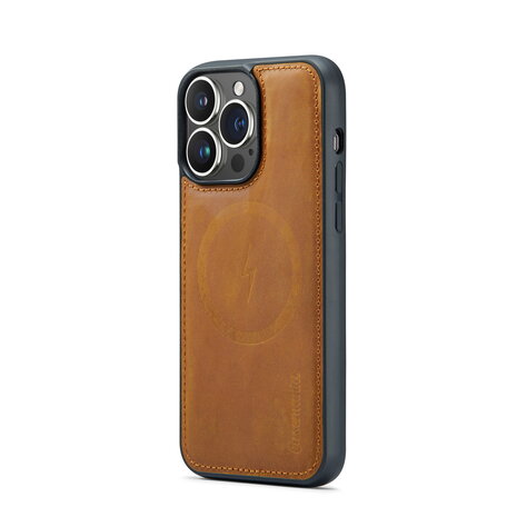 iPhone 15 Pro Max - Sienna Brown - 2 in 1 Lederen MagSafe Case