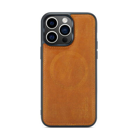 iPhone 15 Pro Max - Sienna Brown - 2 in 1 Lederen MagSafe Case