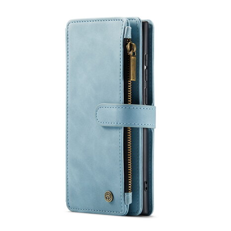 Samsung S25 Ultra - Aqua Blue - Book Case met Rits