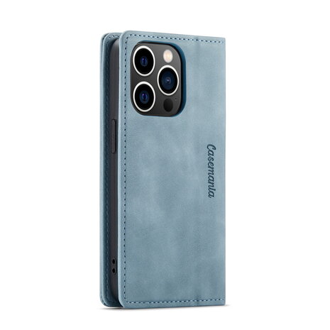 iPhone 15 Pro Max Aqua Blue - Book Case