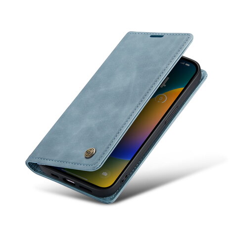 iPhone 15 Pro Max Aqua Blue - Book Case