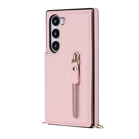 Samsung S24 Plus Roze - Back Cover met Koord