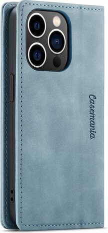 iPhone 14 Pro Max Aqua Blue - Book Case