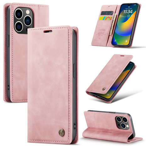 iPhone 15 Pro Pale Pink - Book Case