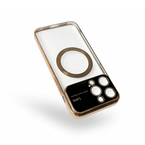 iPhone 15 Pro Max Goud - MagSafe TPU Back Cover - Camera Protector