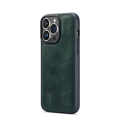 iPhone 15 Pro Max - Emerald Green - 2 in 1 Lederen MagSafe Case