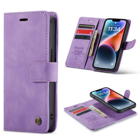 iPhone 16e - 2 in 1 Book Case - Bright Lila