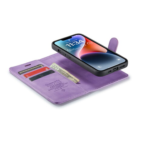 iPhone 16e - 2 in 1 Book Case - Bright Lila