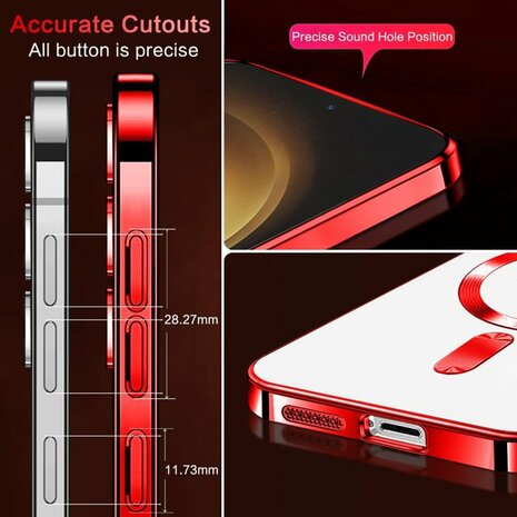 Samsung S24 Plus Rood - TPU Back Cover - Geschikt voor Magsafe