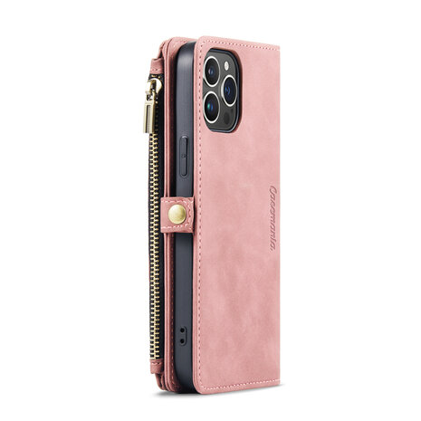 iPhone 15 Pro Pale Pink - MagSafe Book Case met Rits