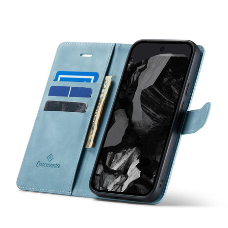 Pixel 9 Pro XL - Aqua Blue - 2 in 1 Book Case