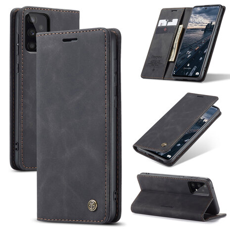 Samsung A71 Charcoal Gray - Book Case