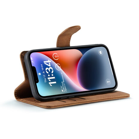 iPhone 16e - 2 in 1 Book Case - Sienna Brown