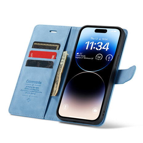 iPhone 15 Pro Max Sky Blue - 2 in 1 Book Case