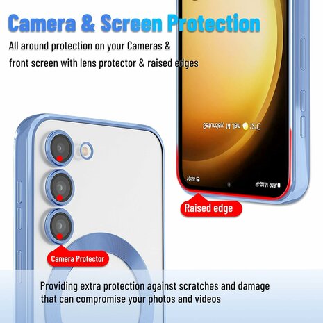 Samsung S24 Plus Blauw - TPU Back Cover - Geschikt voor Magsafe