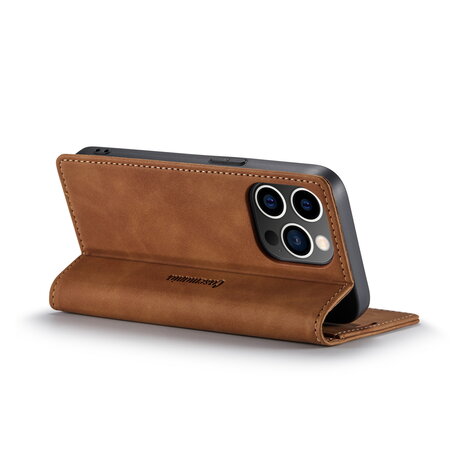 iPhone 15 Pro Max Sienna Brown - Book Case