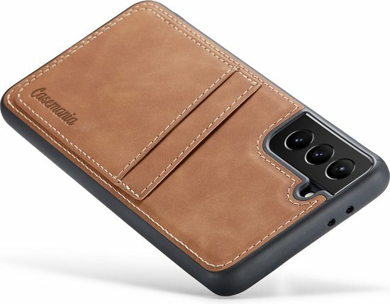 Samsung S21 Plus - Back Cover met Kaarthouder - Sienna Brown