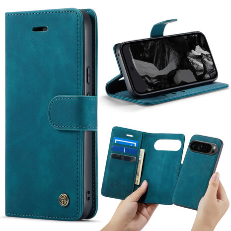 Pixel 9 Pro - Emerald Green - 2 in 1 Book Case