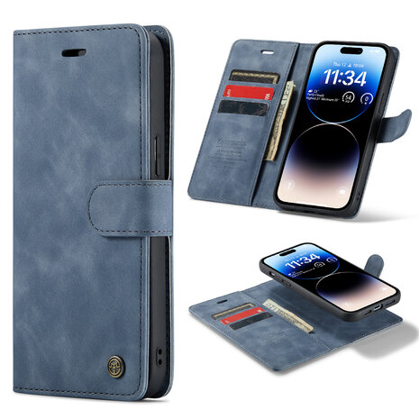 iPhone 15 Pro Shadow Gray - 2 in 1 Book Case