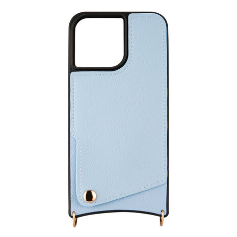 iPhone 15 Pro Blauw - Back Cover met Bandje