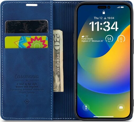 iPhone 14 Pro Max Navy Blue - Book Cover