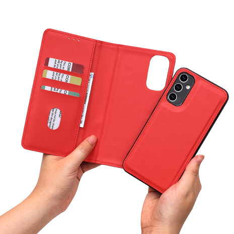 Samsung S24 Plus - Rood - 2 in 1 Book Case