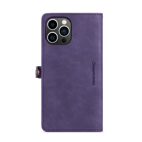 iPhone 15 Pro Max Deep Purple - MagSafe Book Case met Rits