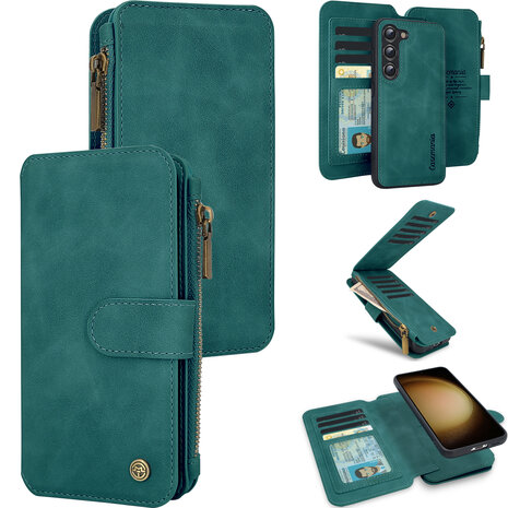 Samsung A35 - Emerald Green - 2 in 1 Book Case met Rits