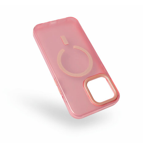 iPhone 15 Pro Roze - Extra Stevig TPU Back Cover - Geschikt voor Magsafe