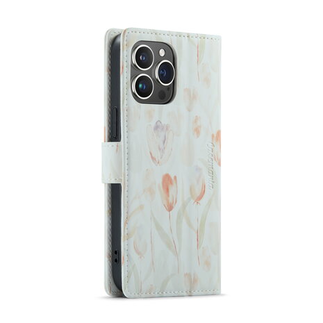 iPhone 14 Pro Max met Tulpen Print - Book Case