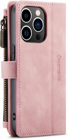 iPhone 14 Pro Max Pale Pink - Book Case met Rits